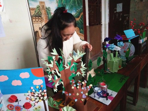 志愿护林,绿化家园——护理学院开展植树节系列活动之手工艺品展